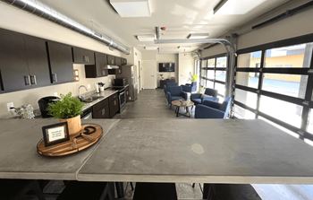 Clubhouse with full kitchen and media